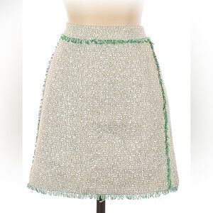 J. Crew Green Mini Skirt